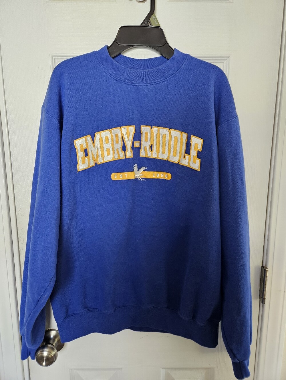 Vintage Embry Riddle Champion Blue Sweatshirt